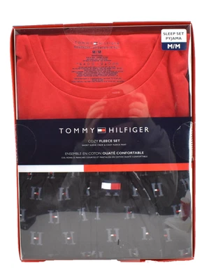 Tommy Hilfiger Conjunto de Pijama de Vellón de 2 Piezas para Hombre Talla Mediana ¡Nuevo! Foto 1 de 2