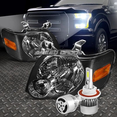 FARO AHUMADO + ESQUINA ÁMBAR + LED BLANCO H13 OCULTO CON VENTILADOR PARA FORD EXPLORER 06-10 Foto 1 de 4