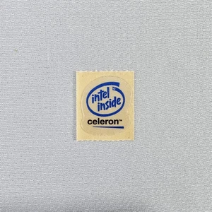 Genuine Intel Inside Celeron Badge Emblem Sticker Decal Vintage 1998 – 2004 Era - Picture 1 of 2