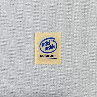 Genuine Intel Inside Celeron Badge Emblem Sticker Decal Vintage 1998 – 2004 Era - Image 1 of 2