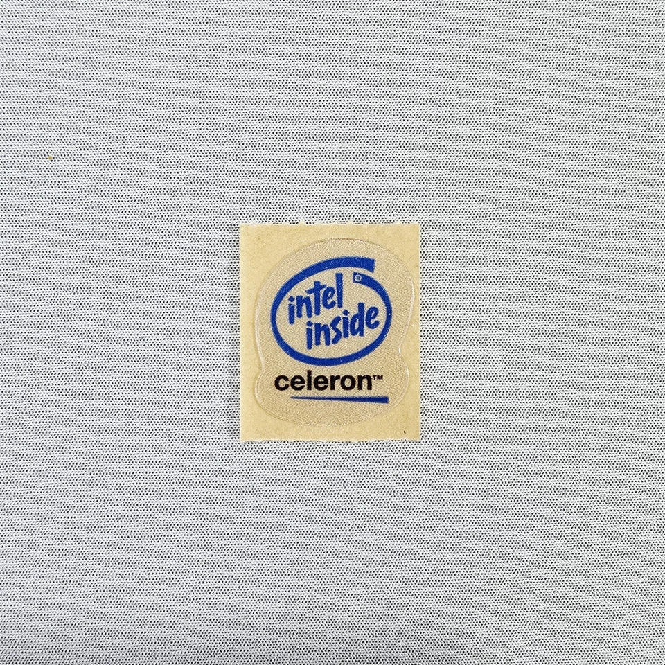 Genuine Intel Inside Celeron Badge Emblem Sticker Decal Vintage 1998 – 2004 Era - Image 1 of 2