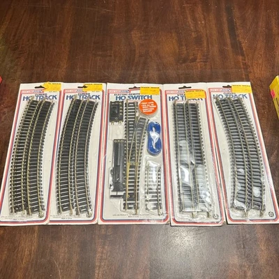 Life-Like HO Scale Electric Train Track lot W/ Switches & Accessories - Image 1 of 4