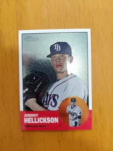 2012 Topps Heritage CHROME Jeremy Hellickson HP57 #d /1963 Baseball Card - Picture 1 of 2