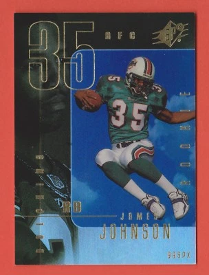 1999 Upper Deck SPx RC James Johnson Miami Dolphins #116 1177/1999 (KCR) - Image 1 of 2