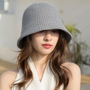 Wide Brim Straw Hat Hollow Sun Visor Cap New Beach Cap for Outdoor Summer - Picture 1 of 19