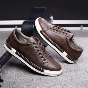 Zapatos De Cuero Deportivos Para Hombre Zapatillas Clásico Elegante Calzado Moda - Imagen 1 de 16