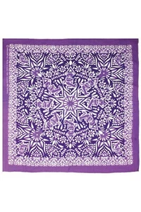 GRATEFUL DEAD-BEAR MANDALA-Púrpura 22X22 BANDANA-Bufanda de pecho, Máscara García, Lesh, Wier - Imagen 1 de 1