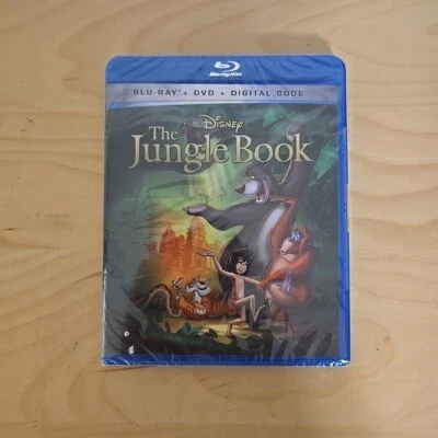 Sealed Disney The Jungle Book Movie Blu-Ray + DVD + Digital Foto 1 de 4