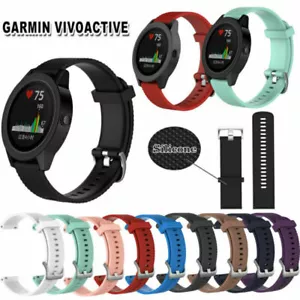 For Garmin Vivomove HR/Vivoactive 3 GPS Watch Silicone Wrist Band Strap Bracelet - Picture 1 of 22