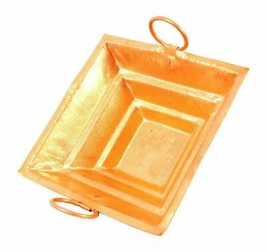 Copper Hawan Kund Navratri Pure Copper Havan Kund Hawan Hindu Pooja- 4 Inch - Picture 1 of 2