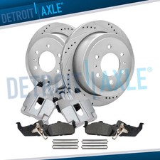 REAR Drilled Rotor Caliper Brake Pad for 2004 - 2008 Ford F-150 Lincoln Mark LT
