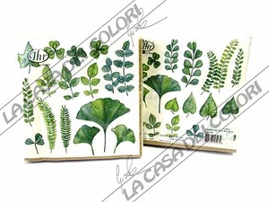 IHR - TOVAGLIOLI LUNCH - TROPICAL LEAVES CREAM - 33x33cm - 20 PZ - L86760 - 38 - Picture 1 of 1