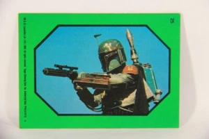 Star Wars ROTJ 1983 Topps Sticker Card #25 Boba Fett - Green - Faulty L018023 - Picture 1 of 3
