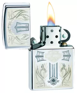 ZIPPO LIGHTER HARLEY DAVIDSON GHOST (97042) GIFT BOXED / AU STOCK ! - Picture 1 of 2