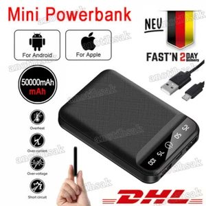 1000000mAh Mini PowerBank 2 USB Externes Phone Ladegerät Outdoor mit LCD Display - Bild 1 von 14
