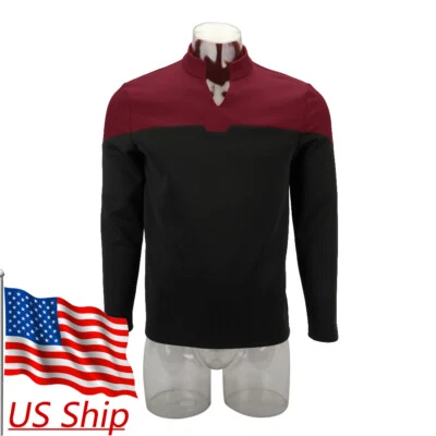 Uniforme Picard Startfleet 2019 cosplay camiseta roja disfraces Foto 1 de 4