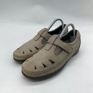 SAS Tripad Comfort Sandals Womens 11 M Beige 2 Strap Very Condition Closed Toe - Picture 1 of 16