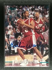 1995-96 CLASSIC AUTOGRAPH EDITION CARLIN WARLEY ROOKIE AUTO ST. JOSEPH'S #NNO