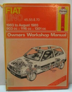 Haynes - Fiat Uno 45, 55 & 70 / 1983 To Aug 1985 Owners Workshop Manual Used 556 - Picture 1 of 7