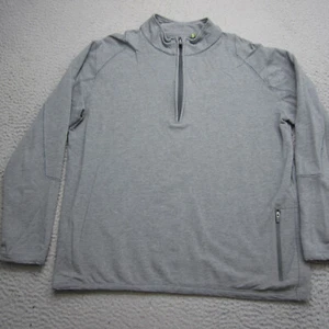 Suéter Tasc Para Hombres Gris Medio 1/4 Cremallera Bambú Rendimiento Capa Base Pull Over - Imagen 1 de 15
