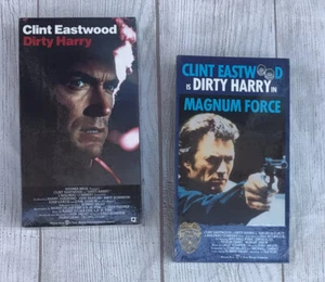NEW SEALED VHS Clint Eastwood Dirty Harry (1971) & Magnum Force (1973) - Picture 1 of 6