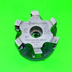 Wendeplattenfräser WALTER Ø63mm Z6 № F4042.B22.063.Z06.15 WSP:AD..1606.. - Picture 1 of 9