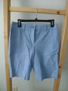Talbots Perfect Shorts Chambray Bermuda 100% Cotton Women's Size 2 - Picture 1 of 2