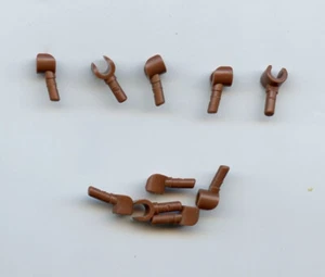 Lego x 10 rotbraune Hand für Minifiguren 983 - Bild 1 von 1