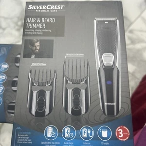 Silvercrest Hair & Beard Trimmer Mains Or Battery Operated 12 Lengths Brand New - Picture 1 of 3