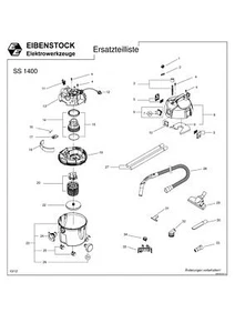 Eibenstock Ersatzteile für SS 1400 Baustellensauger - Bild 1 von 35