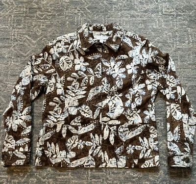 Chaqueta ligera para mujer Charter Club floral manga larga talla M algodón spandex Foto 1 de 4