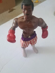 1983 Phoenix Toys APOLLO CREED Figure Rocky 3 Remco USA Flag Shorts WWE ! RARE - Picture 1 of 6