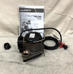 LITTLE GIANT 506357 Automatic Bronze Sump Pump 1/3 HP Integral Diaphragm 10" Dia - Picture 1 of 5