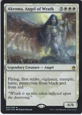 MTG Foil 1X Akroma, Angel of Wrath X1 Masters 25 Magic - LP