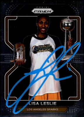 Ganadora de Oro Olímpica de la Corte Lisa Leslie Firmada 2022 Panini - WNBA Prizm Baloncesto... Foto 1 de 4