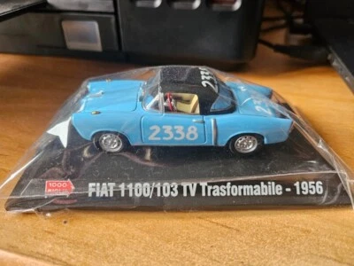 RARE ! voiture 1/43 FIAT 1100/103 TV Trasformabile rallye Mille Miglia 1956 - Photo 1/4