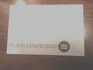 Lancia Flavia 2000 Coupe Brochure 1969 - Picture 1 of 5