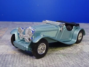 Matchbox Models of Yesteryear Y - 1 1936 Jaguar SS - 100 blau ca. 9,5cm VF 505 - Bild 1 von 5