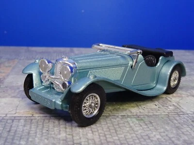 Matchbox Models of Yesteryear Y - 1 1936 Jaguar SS - 100 blau ca. 9,5cm VF 505 - Bild 1 von 4