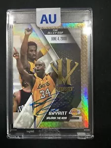 2015-16 Panini HeroVillain KOBE BRYANT Shaquille O'Neal Gold Autograph Auto BAS - Picture 1 of 5
