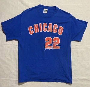 Mark Prior #22 Chicago Cubs Blue Lg T-Shirt Dynasty - Picture 1 of 6