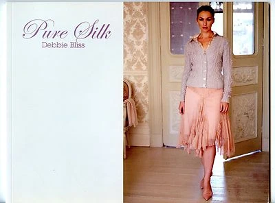 Pure Silk - Debbie Bliss Knitting Pattern Book - 12 Designs for Women - Image 1 of 4