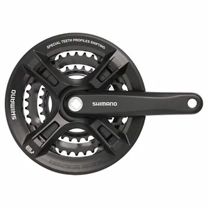 Shimano Altus FC-M311 Kurbelgarnitur 170mm 7/8-fach 48/38/28t schwarz JIS Spinde - Bild 1 von 3