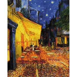 Cross-stitch kit Café Terrace at Night 2217 RIOLIS 40x50cm - Picture 1 of 5