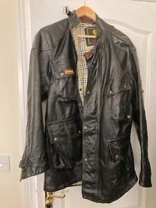 Belstaff Leather Motorcycle Jacket Black - Picture 1 of 6