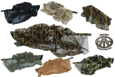 ACID TACTICAL Rifle Sniper Veil Camouflage Netting Mesh Gun Wrap Material - Camo Patterns