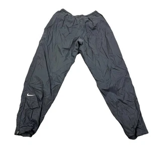 Vintage Nike Pants Women XL Black Windbreakers Track Suit 90s Y2K Lined Ladies * - Picture 1 of 12