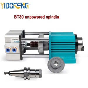 BT30 unpowered spindle cylinder pneumatic semi-automatic tool changing spindle - Picture 1 of 9