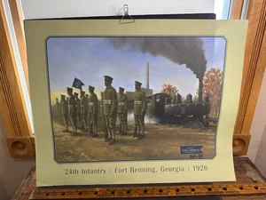 Póster 24th Infantry Fort Benning GA 1926, Buffalo Soldiers US Military, Marines - Imagen 1 de 10