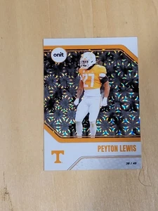 Peyton Lewis 2025 ONIT Athlete Platinum Parallel Silver Prizm /49.  - Bild 1 von 2